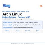 DVD Installer Arch Linux Kaset Distro Rolling Release 64bit untuk PC Laptop Pengguna Mahir - foto 2