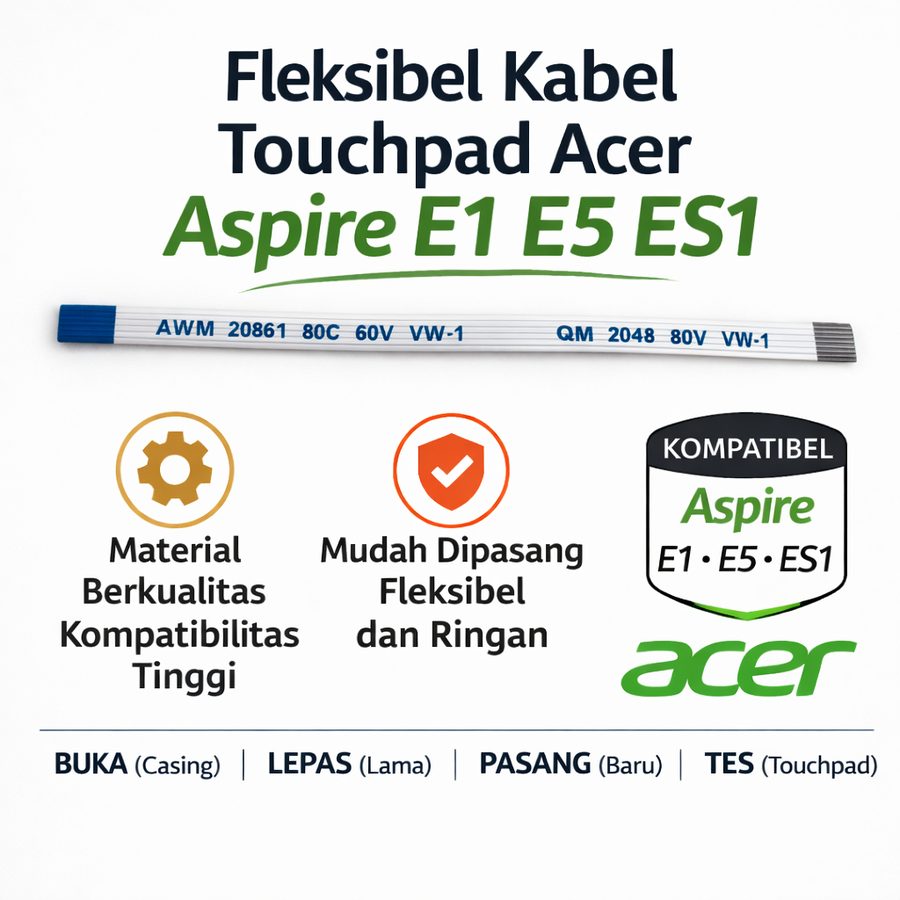 Kabel Touchpad FPC Acer Aspire E1 E5 ES1 Flexible Fleksibel ZIF Connector Sparepart Laptop