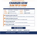 Charger Adaptor Casan IdeaPad G400s G405s G500s Z41 Z410 Z510 Slim Tip 65W - foto 4