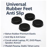 4pcs Karet Kaki Laptop Anti Slip Rubber Feet Universal Tatakan Bantalan Alas Speaker Konsol DIY - foto 1