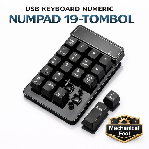 USB Keyboard Numeric Numpad 18 Tombol Ke