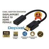 Converter Display Port Male To HDMI Female Kabel Adapter 1080p DP Displayport Laptop PC Depixel - foto 1