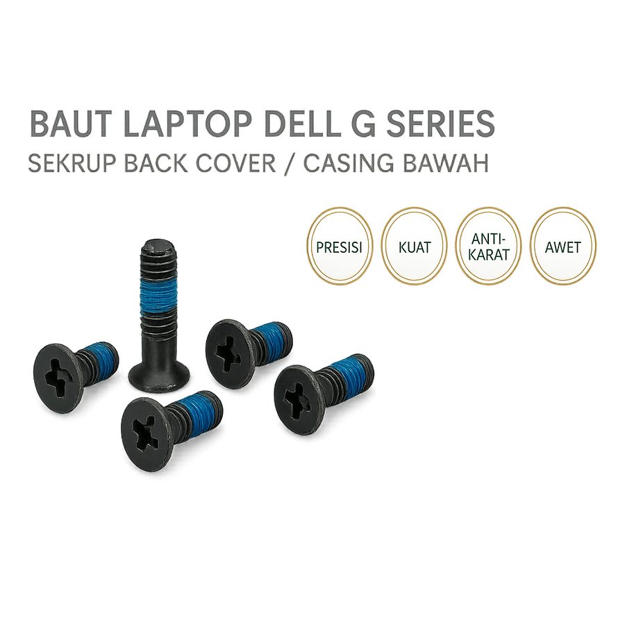 Baut Casing Bawah Dell G3 G5 G7 G15 3500 3579 5590 5587 5511 5515 5530 7588 5520 Back Cover Screws