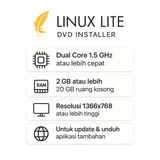 Linux Lite 7.8 DVD Installer OS Ringan Ubuntu 24.04 LTS Mirip Windows 64-bit Support 2029 - foto 1