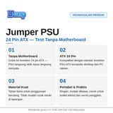Jumper PSU 24 pin Test Starter Power Bridge Tool Power Supply Suplai Powersuplai Powersupply - foto 2
