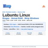 DVD Installer Lubuntu Linux Distro Ringan Antarmuka Mirip Windows LXQt Laptop PC Lama 32bit 64bit - foto 2