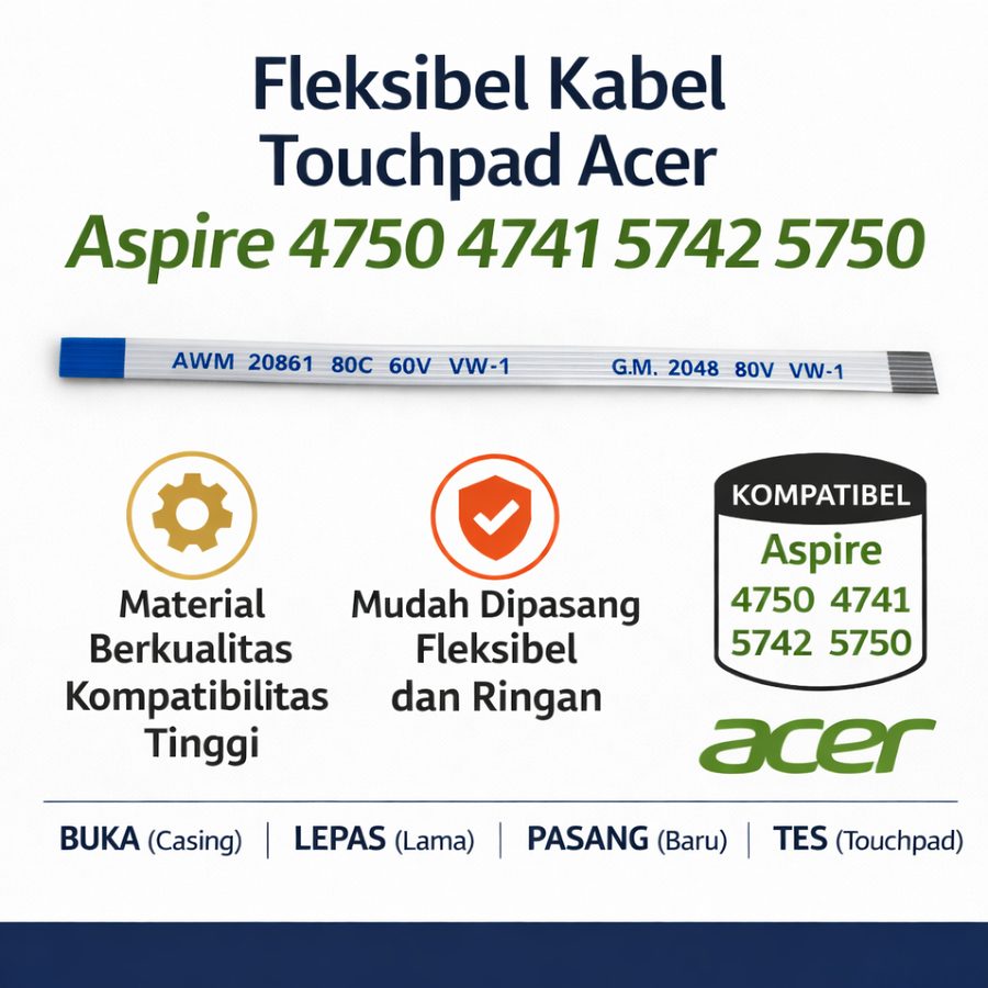 Kabel Flexible FPC Touchpad Acer Aspire 4750 4741 5742 5750 ZIF Connector Sparepart Laptop
