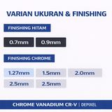 Kunci L Hex Hexagonal CR-V 0.7 0.9 1.27 1.5 2.0 2.5 3.0 mm Allen Key Wrench Presisi - foto 4