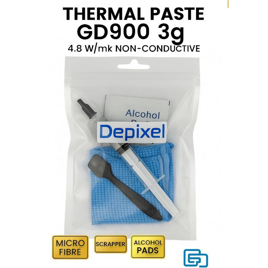 Thermal Paste GD900 3g Pasta Prosesor 4.8W/mk Non Conductive CPU GPU Laptop PS4 PS5 Xbox