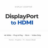 Depixel Converter DP Display Port ke HDMI – Adapter Plug & Play Monitor TV Laptop Garansi 3 Bulan - foto 5
