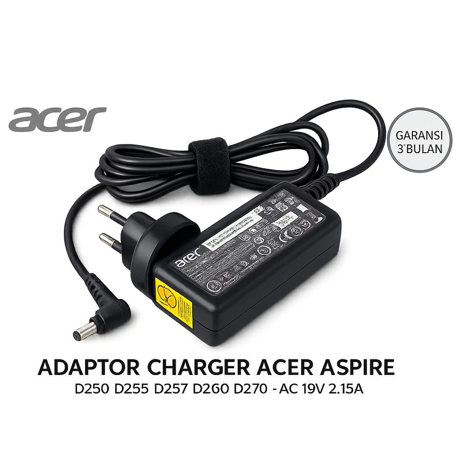 Charger Casan Adaptor Acer Aspire One 521 532h 722 751h 1430 D270 19V 2.15A
