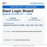 Baut Logic Board MacBook Pro Retina 15 Inch A1398 2012-2015 Screw Torx T5 1pcs - foto 2