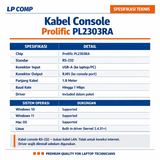 Kabel Console USB to RJ45 PL2303 Prolific RS232 Cisco Router Switch Mikrotik 1.8m LAN Config - foto 3