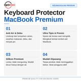 Pelindung Keyboard MacBook Air Pro Silikon 11 13 14 15 A1278 A1502 A1932 A2337 A2442 A2485 OptiMAC - foto 2