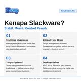 Slackware Linux DVD Installer Distro Tertua Minimalis Stabil Server Unix-Like SysVinit x64 x86 - foto 4