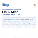 Linux Mint DVD Installer OS Cepat Ringan Stabil Cocok Laptop Lama & Baru Bahasa Indonesia - foto 2
