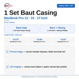 Baut Casing Case Screw Sekrup MacBook Pro 13 15 17 Inch A1278 A1286 A1297 Set Lengkap - foto 2