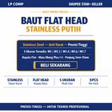 5pcs Baut Flat Head M1 M1.2 M1.4 M1.6 M1.7 Stainless Screw Sekrup 1mm 1.2mm 1.4mm 1.6mm 1.7mm Putih - foto 4