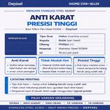 10pcs Baut Pan Head M1 M1.2 M1.4 M1.6  Stainless Steel SS304 Kecil Mini 1mm 1.2mm 1.4mm 1.6mm - foto 2