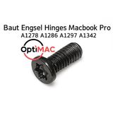 Baut Engsel Laptop Hinges MacBook Pro A1278 A1286 A1297 A1342 Screw OptiMAC - foto 1