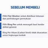 Ring Washer Flat Spring SS304 M1.4 M1.6 M2 M2.5 M3 Stainless Steel 10pcs - foto 5
