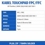Kabel Touchpad Flexible FPC FFC HP Pavilion AWM 20624 ZIF 0.5mm 1.0mm Laptop Pengganti - foto 3