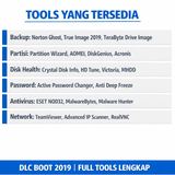 DLC Boot 2019 v3.6 DVD Flashdisk 16GB Toolkit Bootable WinPE Recovery Repair Partisi Antivirus - foto 3