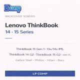 Baut Casing Bawah Lenovo ThinkBook 14 G2 14 G3 14 G4 15 G2 15 G3 16 G4 Back Cover Screws - foto 2