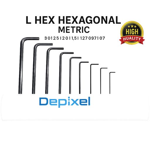 Kunci L Hex Hexagonal CR-V 0.7 0.9 1.27 