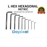 Kunci L Hex Hexagonal CR-V 0.7 0.9 1.27 1.5 2.0 2.5 3.0 mm Allen Key Wrench Presisi - foto 1