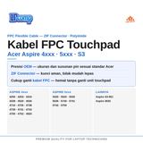 Kabel Flexible FPC Touchpad Acer Aspire 4750 4741 5742 5750 ZIF Connector Sparepart Laptop - foto 2