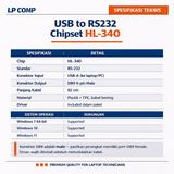 Kabel Adapter USB to RS232 DB9 HL-340 Serial Converter CNC PLC Barcode Win7 64bit Win10 Win11 - foto 3