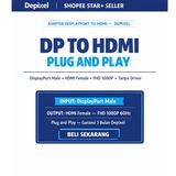 Converter Display Port Male To HDMI Female Kabel Adapter 1080p DP Displayport Laptop PC Depixel - foto 2