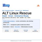 Distro Linux ALT Linux Rescue DVD - OS Stabil RPM Server Workstation Dukungan Jangka Panjang - foto 2