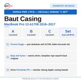 Baut MacBook Pro 13 Inch A1708 2016 2017 Casing Bawah Pentalobe P5 Screw Back Cover Sekrup Presisi - foto 2
