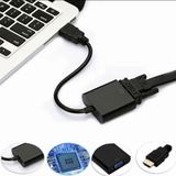Depixel Converter HDMI to VGA 1080P Audio 3.5mm 20cm Adapter Proyektor Monitor Garansi 1 Tahun - foto 7