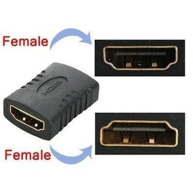 Konektor HDMI Female to Female Sambungan Barel HDMI Joiner Adapter