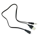 Kabel Splitter Micro USB ke AUX 3.5 mm + USB Male 50 cm - foto 5