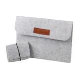Sleeve Case Laptop 14 Inch Sarung MacBook Ultrabook Anti Gores Felt Premium + Bonus Pouch - foto 3