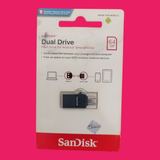Sandisk OTG Micro USB 64GB Dual Drive Flash Disk Original - foto 1