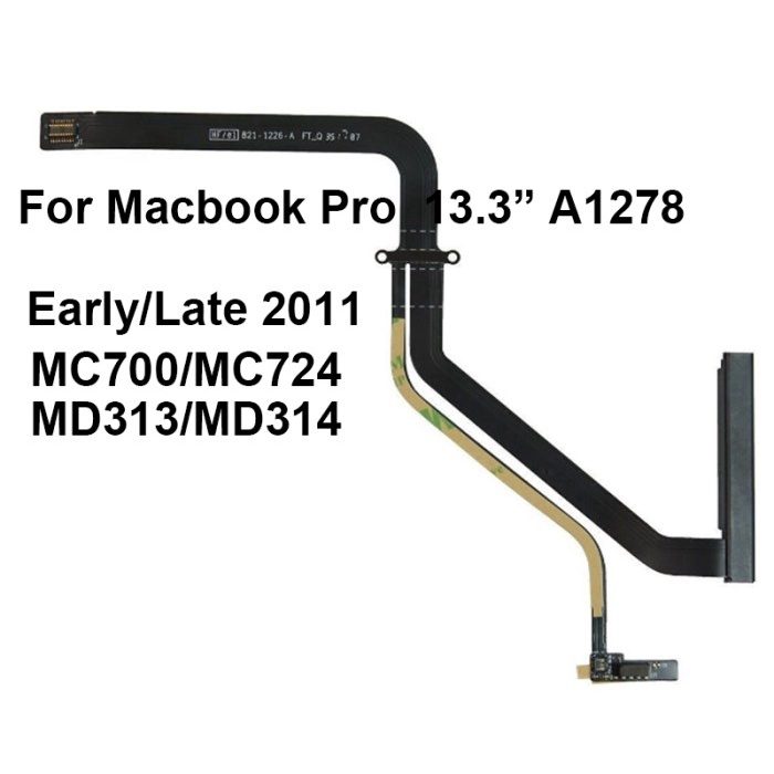 Kabel Harddisk SATA MacBook Pro 13 Inch A1278 2011 821-1226 Flexible Fleksibel Flex Connector