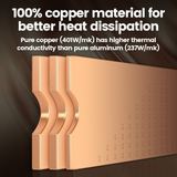 Heatsink SSD NVMe M.2 Pure Copper 3in1 Pendingin Thermal Pad Laptop Desktop PS5 Cooler Upgrade - foto 5