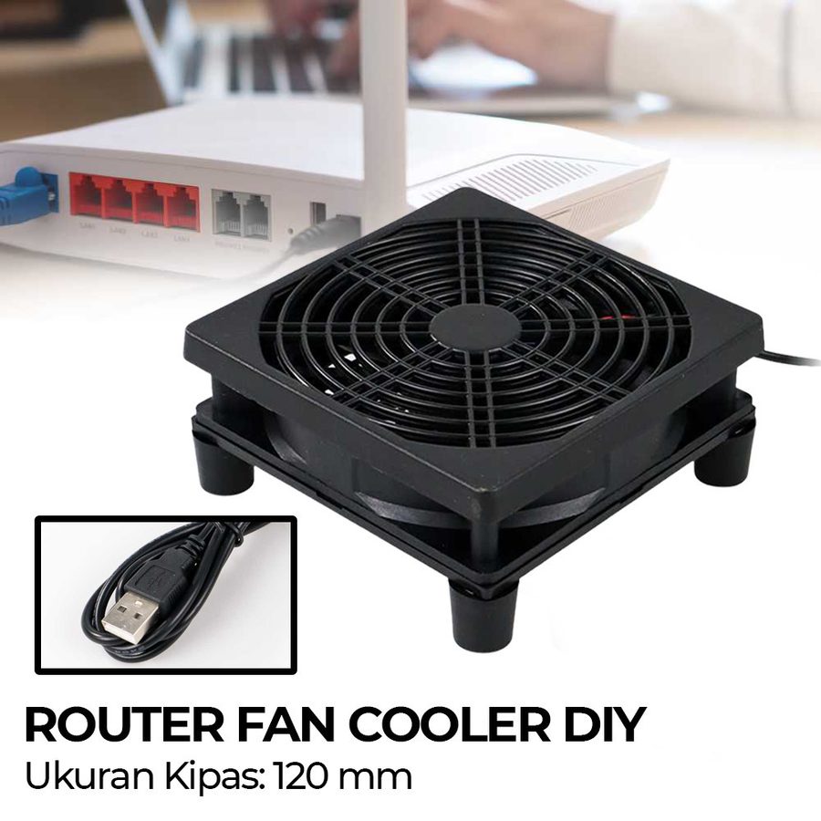 Router Fan Cooler Cooling Case DIY USB 120mm 