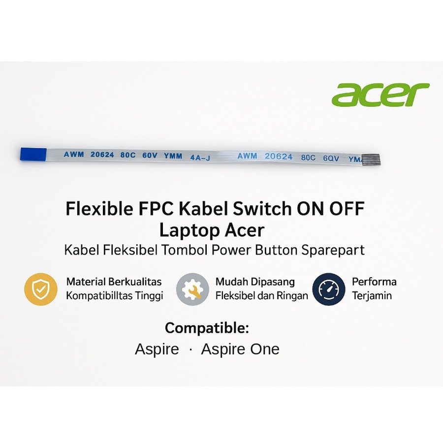 Kabel Flexible Switch ON OFF Power Button Acer Aspire 4741 E5-471 V5-431 V5-471 FPC Tombol Laptop