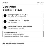HDMI Switch 3 Input 1 Output Switcher 1080P Splitter TV PS4 PS5 Laptop Proyektor - foto 3