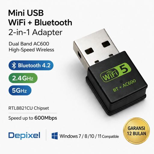 USB WiFi Bluetooth 2in1 Dual Band 5GHz 2