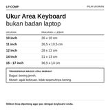 Pelindung Keyboard Laptop Universal 10 11 12 14 15 16 Inch Silikon Cover Anti Debu Silicone - foto 6