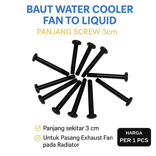 Baut Fan Water Cooler Radiator 3cm Screw