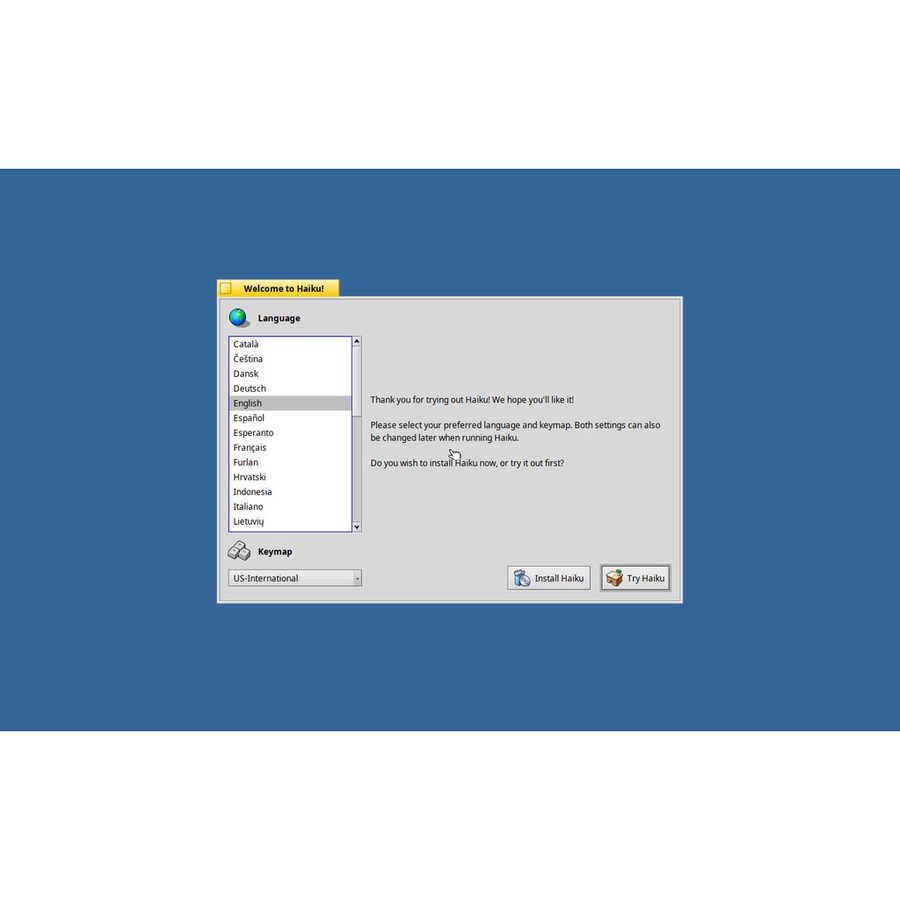 DVD Installer Haiku R1 Beta6 - Distro OS Kebangkitan BeOS Ringan Cepat Unik