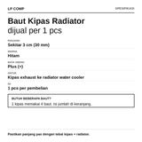 Baut Fan Water Cooler Radiator 3cm Screw Panjang Exhaust Fan CPU Liquid Cooling Universal - foto 2